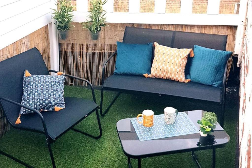 Le Chat Bleu - 26M2- Terrasse Sur Les Toits - Wi-Fi Amiens Esterno foto